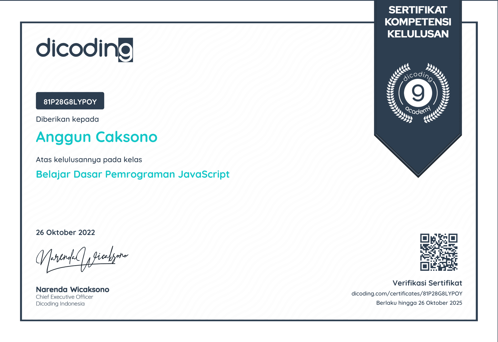 Belajar Dasar Pemrograman JavaScript