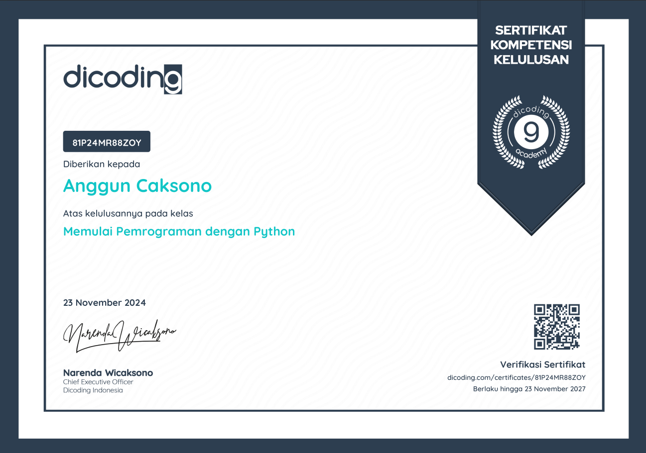 Memulai Pemrograman dengan Python