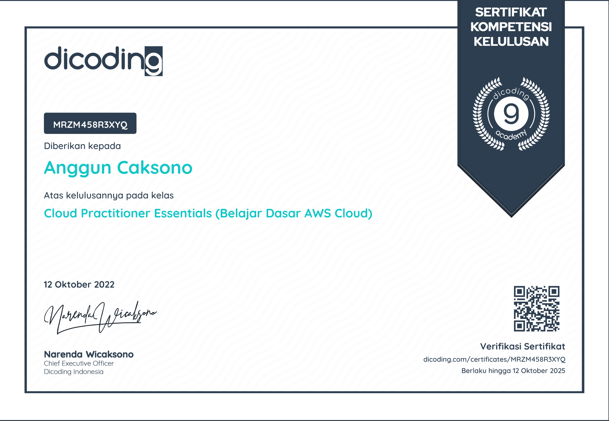Cloud Practitioner Essentials (Belajar Dasar AWS Cloud)